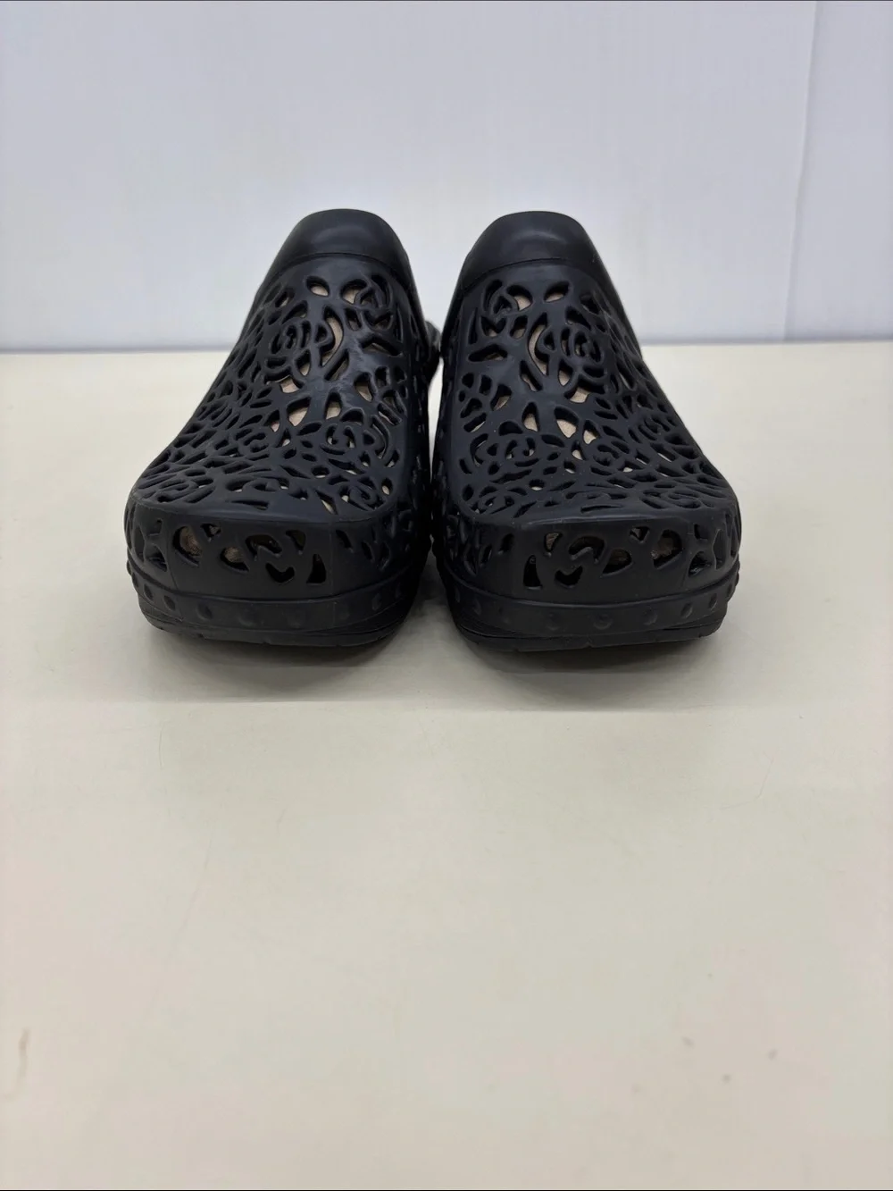 Dansko Black Laser-Cut Clog Mule - Picture 2 of 7